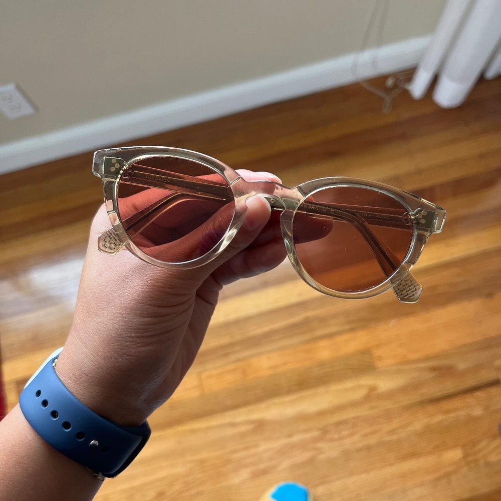 Mr. Leight Audrey C Olive frame Rose Lense Sunglasses Garrett Leight